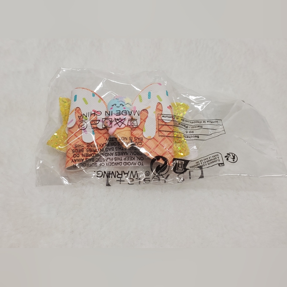 💖10 FOR 20💖Nwt Colorful Yellow Ice Cream Hair Bow